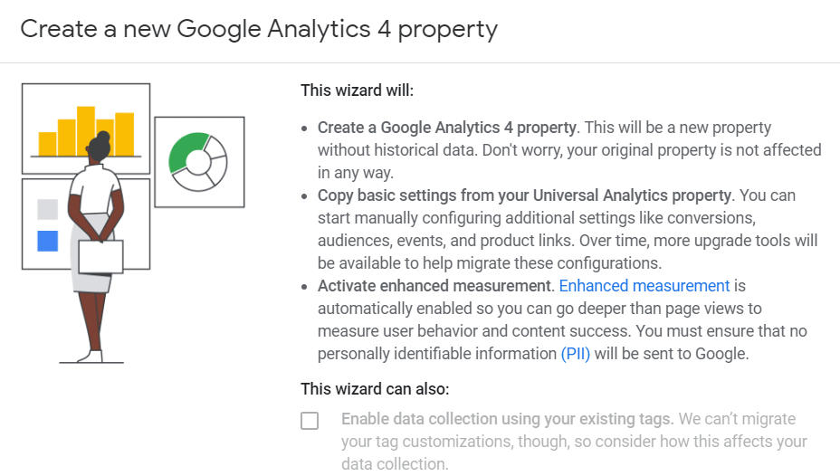 Creating new Google Analytics 4 Property